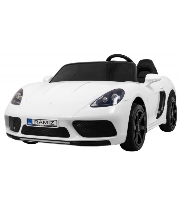 Voiture électrique 2 places 24V Perfecta A021 Blanche - Pack Luxe