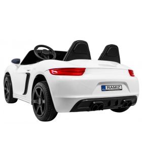 Voiture électrique 2 places 24V Perfecta A021 Blanche - Pack Luxe