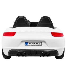 Voiture électrique 2 places 24V Perfecta A021 Blanche - Pack Luxe