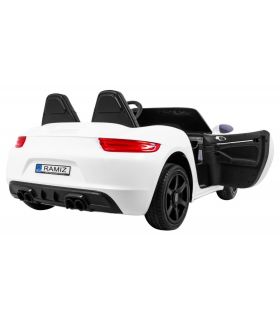 Voiture électrique 2 places 24V Perfecta A021 Blanche - Pack Luxe