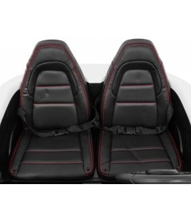 Voiture électrique 2 places 24V Perfecta A021 Blanche - Pack Luxe