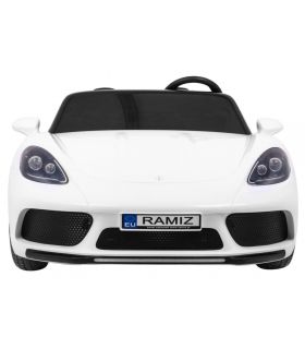 Voiture électrique 2 places 24V Perfecta A021 Blanche - Pack Luxe