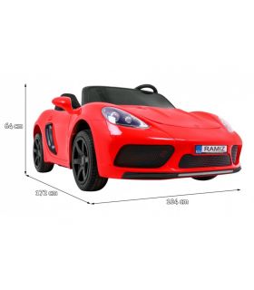 Voiture électrique 2 places 24V Perfecta A021 Rouge - Pack Luxe