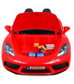 Voiture électrique 2 places 24V Perfecta A021 Rouge - Pack Luxe