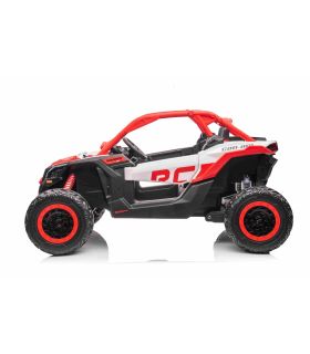 Buggy électrique 2 places 12V Maverick Rouge