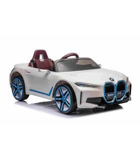 Voiture électrique 12V BMW I4 Blanche - Pack Luxe
