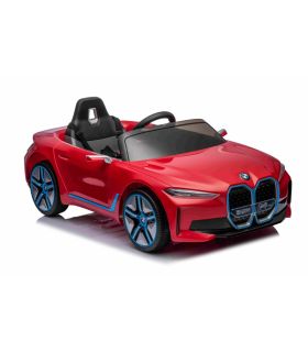 Voiture électrique 12V BMW I4 Rouge - Pack Luxe