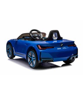 Voiture électrique 12V BMW I4 Bleue - Pack Luxe