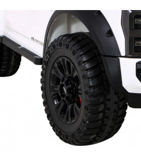 Voiture électrique 2 places 12V Jeep Ford Duty Blanche - Pack Luxe