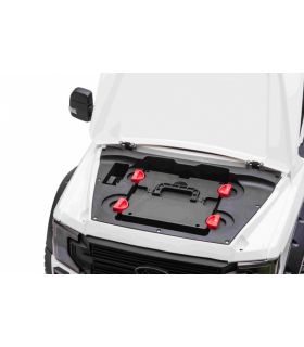 Voiture électrique 2 places 12V Jeep Ford Duty Blanche - Pack Luxe