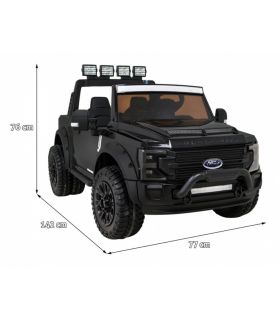 Voiture électrique 2 places 12V Jeep Ford Duty Noire - Pack Luxe