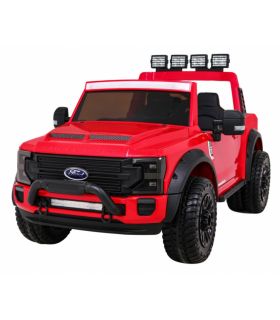 Voiture électrique 2 places 12V Jeep Ford Duty Rouge - Pack Luxe