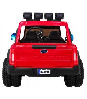 Voiture électrique 2 places 12V Jeep Ford Duty Rouge - Pack Luxe