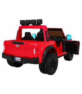 Voiture électrique 2 places 12V Jeep Ford Duty Rouge - Pack Luxe