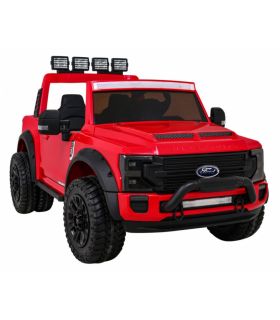 Voiture électrique 2 places 12V Jeep Ford Duty Rouge - Pack Luxe