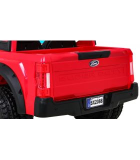 Voiture électrique 2 places 12V Jeep Ford Duty Rouge - Pack Luxe