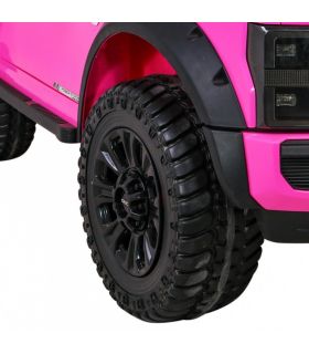 Voiture électrique 2 places 12V Jeep Ford Duty Rose - Pack Luxe