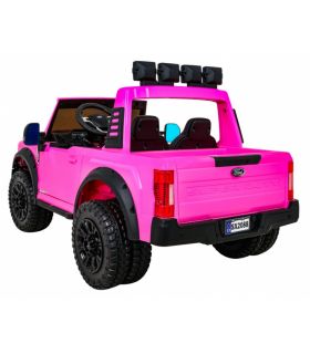 Voiture électrique 2 places 12V Jeep Ford Duty Rose - Pack Luxe