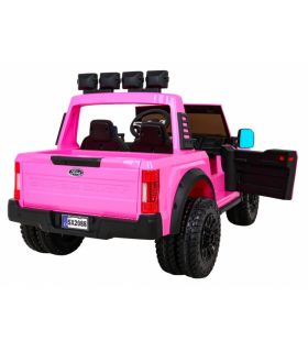 Voiture électrique 2 places 12V Jeep Ford Duty Rose - Pack Luxe