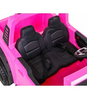 Voiture électrique 2 places 12V Jeep Ford Duty Rose - Pack Luxe