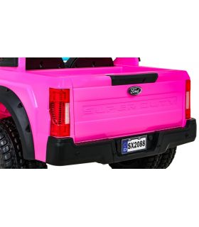 Voiture électrique 2 places 12V Jeep Ford Duty Rose - Pack Luxe