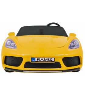 Voiture électrique 2 places 24V Perfecta A021 Jaune - Pack Luxe