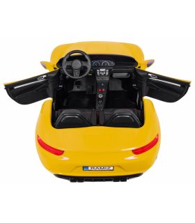 Voiture électrique 2 places 24V Perfecta A021 Jaune - Pack Luxe