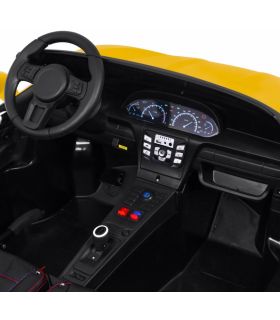 Voiture électrique 2 places 24V Perfecta A021 Jaune - Pack Luxe