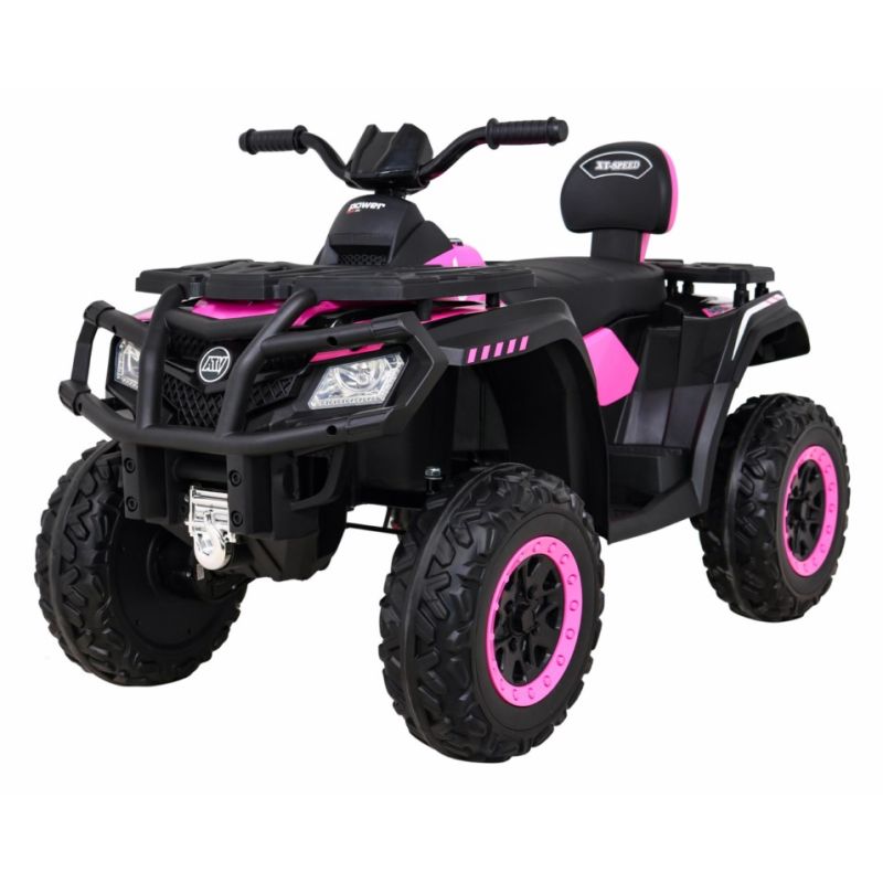 12volts quad electrique enfant 4 roues motrice XMX607 rose peinture