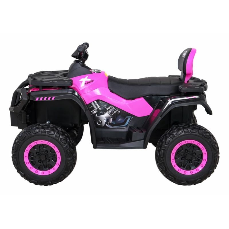 12volts quad electrique enfant 4 roues motrice XMX607 rose peinture