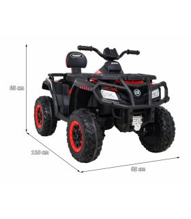 Quad électrique 24V XT-SPEED 4x4 Rouge