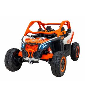 Buggy électrique 2 places 24V Maverick Turbo RR Orange - Pack Luxe