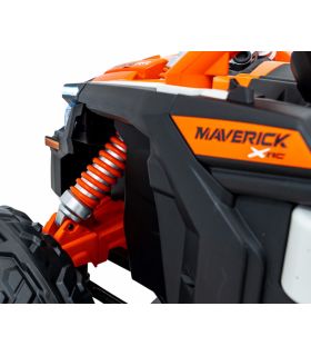 Buggy électrique 2 places 24V Maverick Turbo RR Orange - Pack Luxe