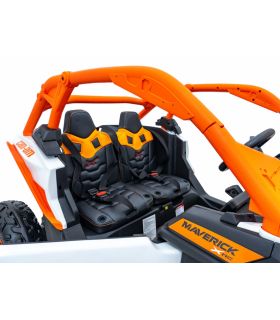 Buggy électrique 2 places 24V Maverick Turbo RR Orange - Pack Luxe