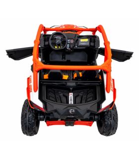 Buggy électrique 2 places 24V Maverick Turbo RR Orange - Pack Luxe