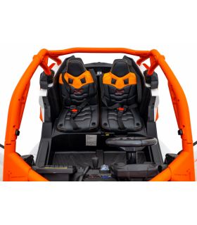 Buggy électrique 2 places 24V Maverick Turbo RR Orange - Pack Luxe