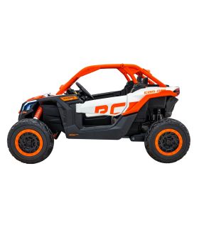 Buggy électrique 2 places 24V Maverick Turbo RR Orange - Pack Luxe