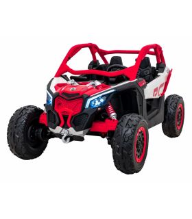 Buggy électrique 2 places 24V Maverick Turbo RR Rouge - Pack Luxe