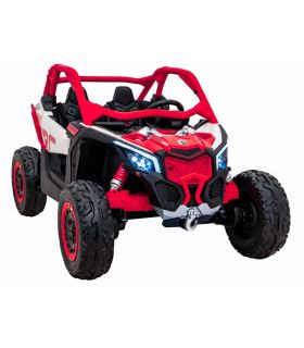 Buggy électrique 2 places 24V Maverick Turbo RR Rouge - Pack Luxe