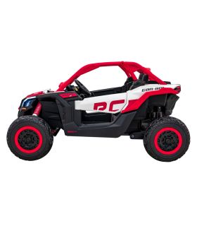 Buggy électrique 2 places 24V Maverick Turbo RR Rouge - Pack Luxe