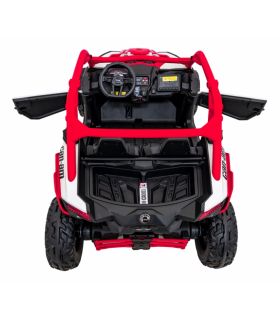 Buggy électrique 2 places 24V Maverick Turbo RR Rouge - Pack Luxe