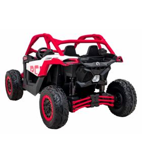 Buggy électrique 2 places 24V Maverick Turbo RR Rouge - Pack Luxe
