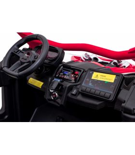 Buggy électrique 2 places 24V Maverick Turbo RR Rouge - Pack Luxe