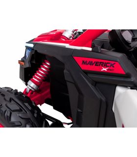 Buggy électrique 2 places 24V Maverick Turbo RR Rouge - Pack Luxe