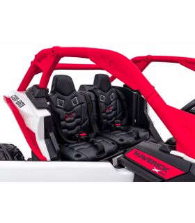 Buggy électrique 2 places 24V Maverick Turbo RR Rouge - Pack Luxe