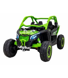 Buggy électrique 2 places 24V Maverick Turbo RR Vert - Pack Luxe
