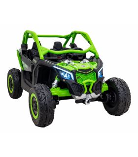 Buggy électrique 2 places 24V Maverick Turbo RR Vert - Pack Luxe