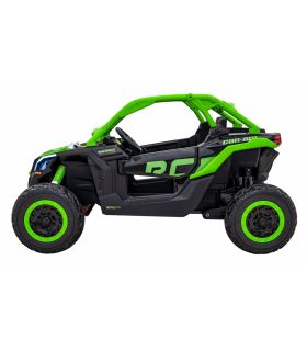 Buggy électrique 2 places 24V Maverick Turbo RR Vert - Pack Luxe