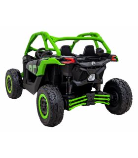 Buggy électrique 2 places 24V Maverick Turbo RR Vert - Pack Luxe