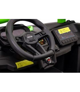 Buggy électrique 2 places 24V Maverick Turbo RR Vert - Pack Luxe